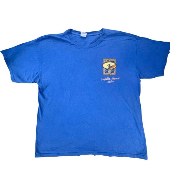 Vintage Mexico T-Shirt Surfing Puerto Vallarta Sayulita Nayarit Gildan XL - Picture 1 of 9